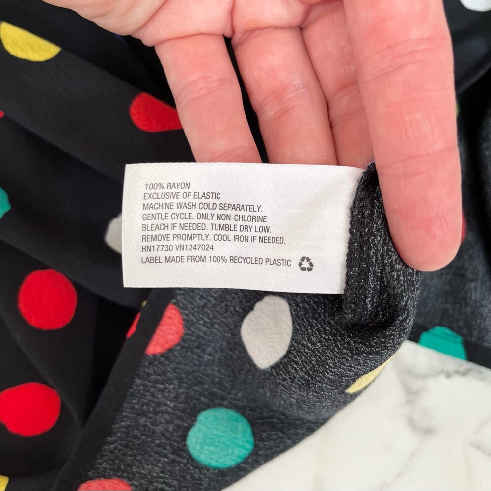 RIXO x Target Black Multi Color Polka Dot Halter Dress Plus Size 3X - Picture 13 of 14